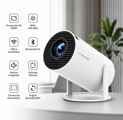 Mini Proyector Zyvena - ideal para películas series y videojuegos